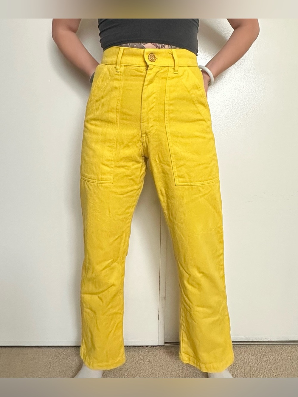 Big Bud Press Work Pants - Yellow XXS